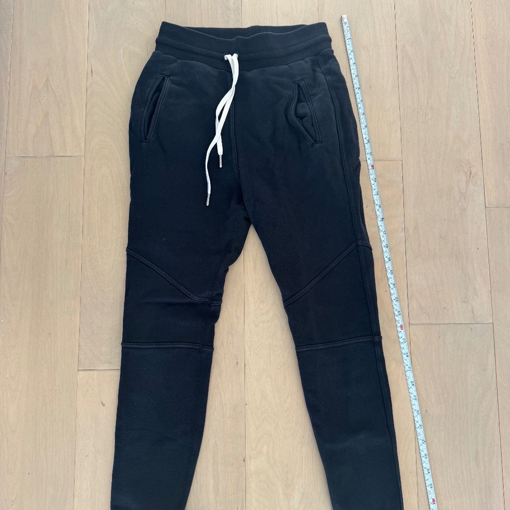 John Elliott Black Escobar Slim Sweatpants Size 1 Made in USA